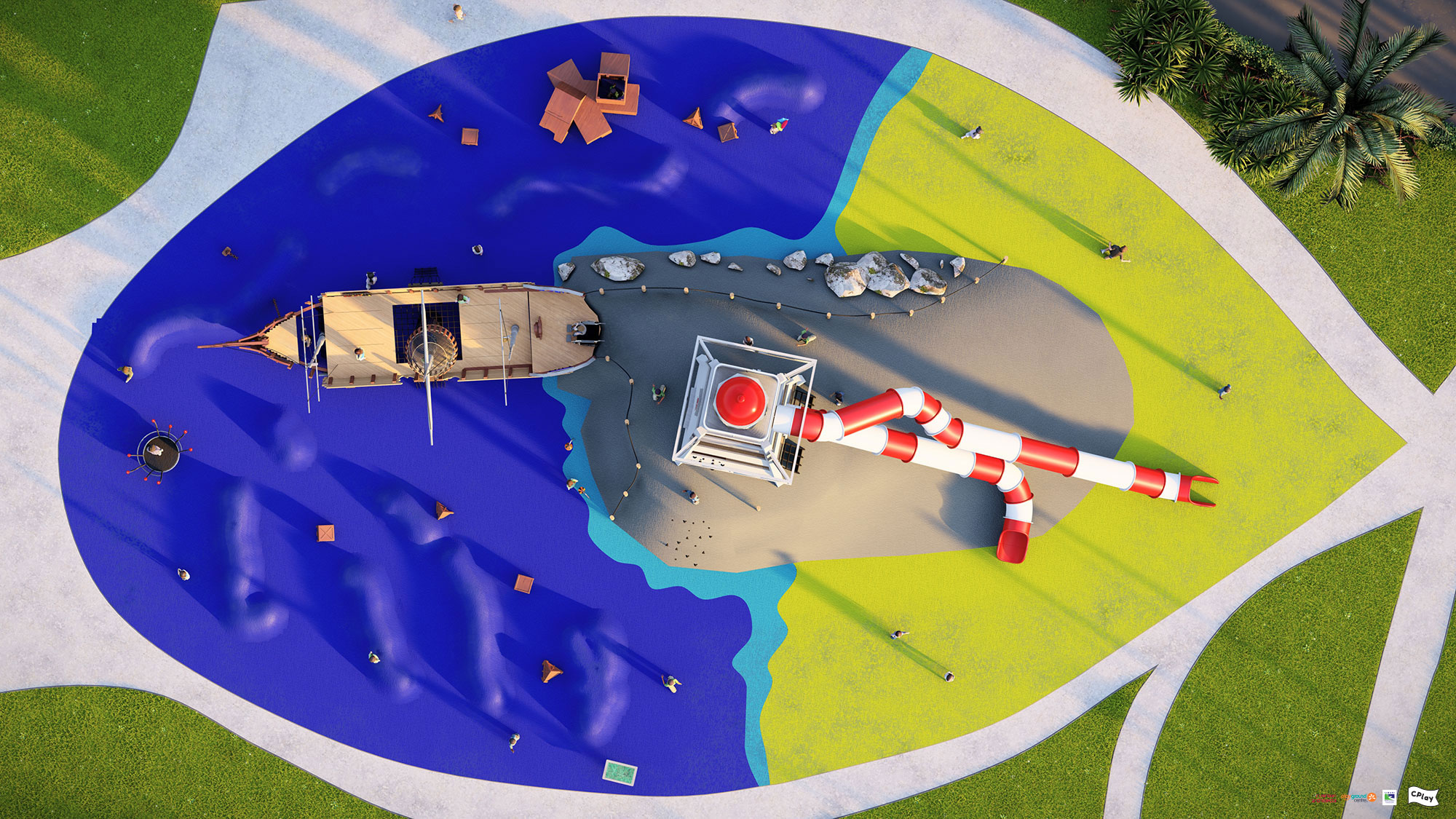 Caroline Bay Playground Upgrade 210924 Lighthouse